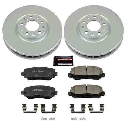 PowerStop Power Stop 15-17 Chrysler 200 Front Z17 Evolution Geomet Coated Brake Kit CRK6372