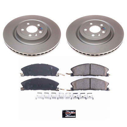PowerStop Power Stop 13-19 Ford Explorer Front Z17 Evolution Geomet Coated Brake Kit CRK6374