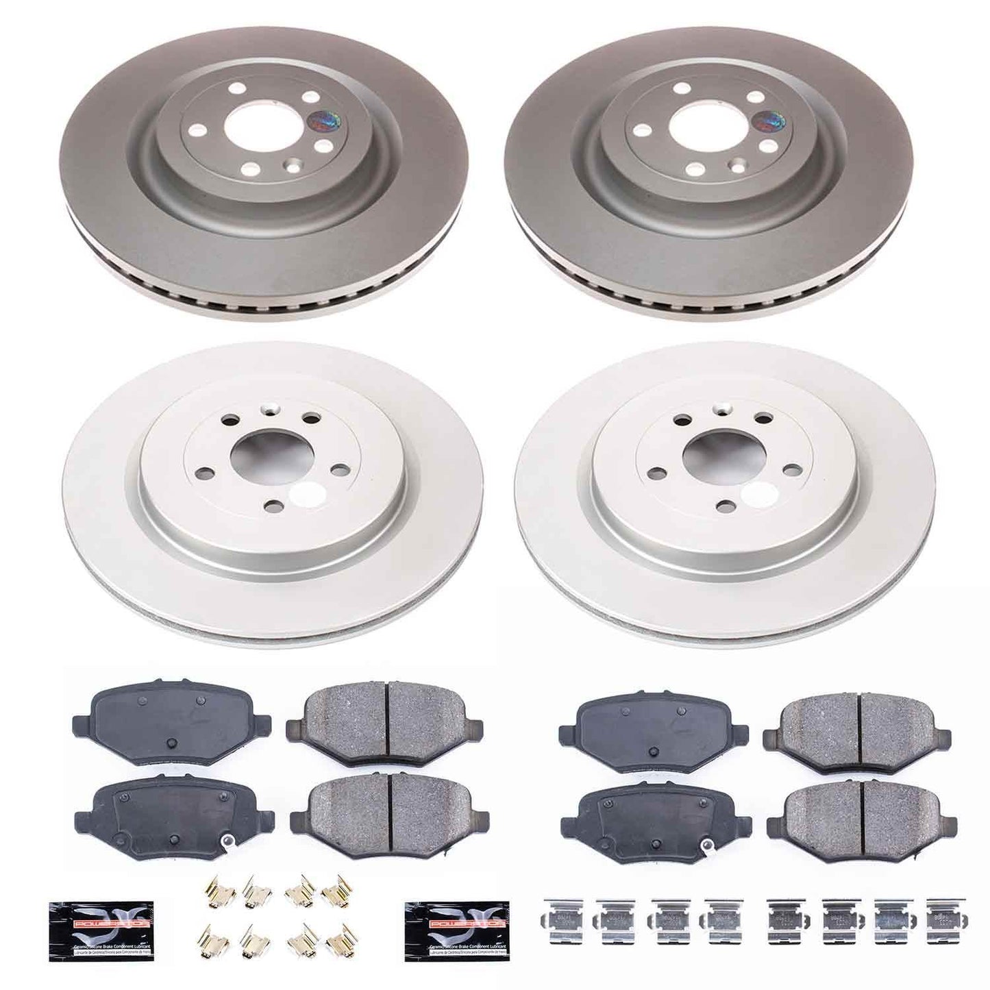 PowerStop Power Stop 13-19 Ford Explorer Front & Rear Z17 Evolution Geomet Coated Brake Kit CRK6375