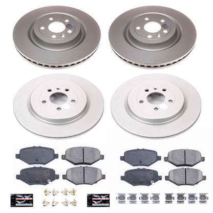 PowerStop Power Stop 13-19 Ford Explorer Front & Rear Z17 Evolution Geomet Coated Brake Kit CRK6375
