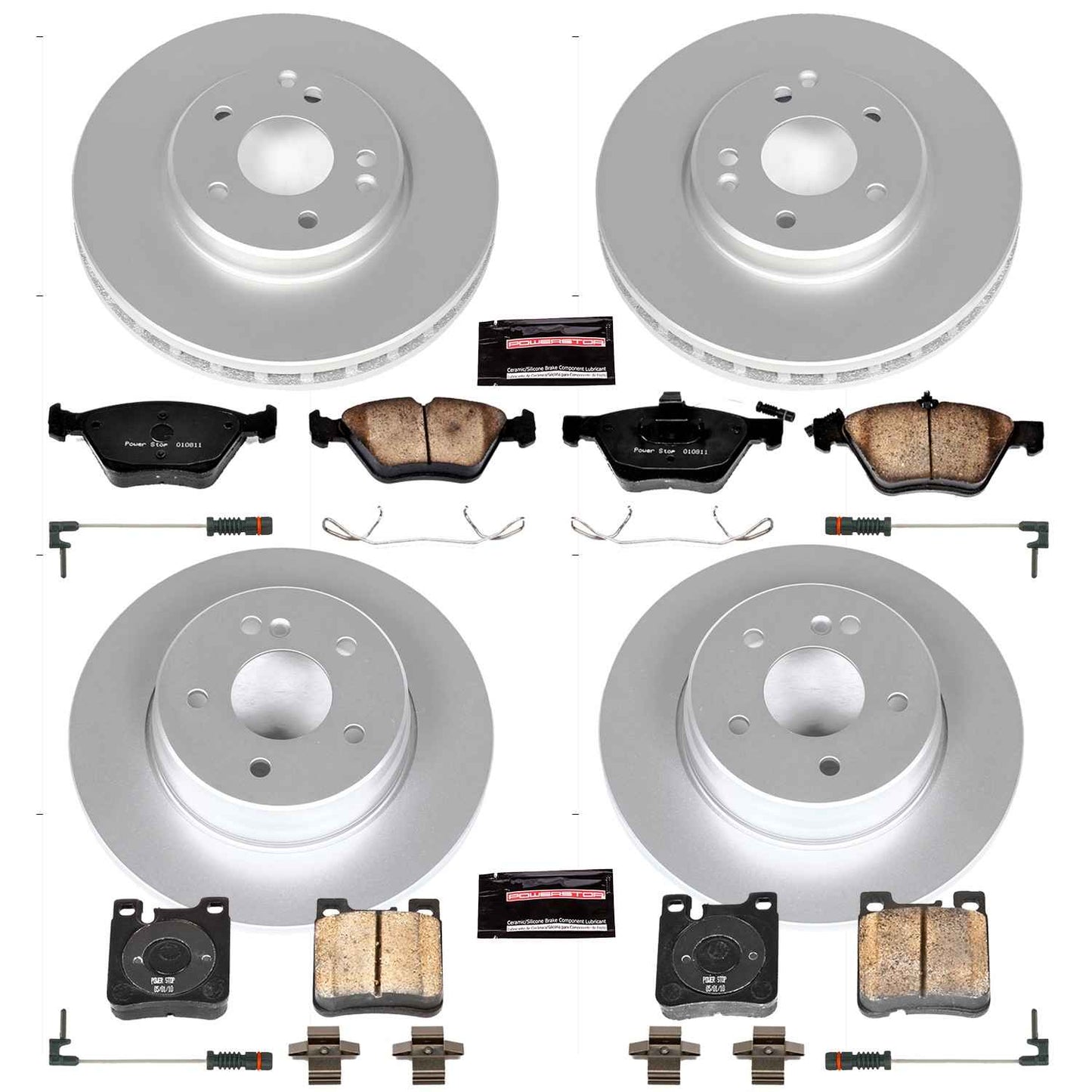 PowerStop Power Stop 98-03 Mercedes-Benz E320 Front & Rear Z23 Evolution Sport Coated Brake Kit CRK6379