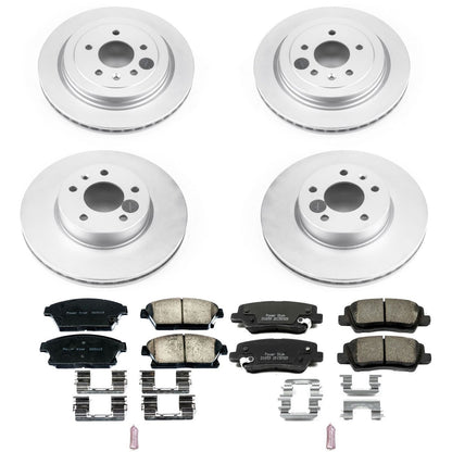PowerStop Power Stop 13-15 Cadillac ATS Front & Rear Z17 Evolution Geomet Coated Brake Kit CRK6387