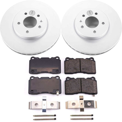 PowerStop Power Stop 13-18 Cadillac ATS Front Z17 Evolution Geomet Coated Brake Kit CRK6389