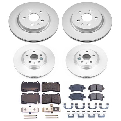 PowerStop Power Stop 14-17 Buick Regal Front & Rear Z17 Evolution Geomet Coated Brake Kit CRK6392