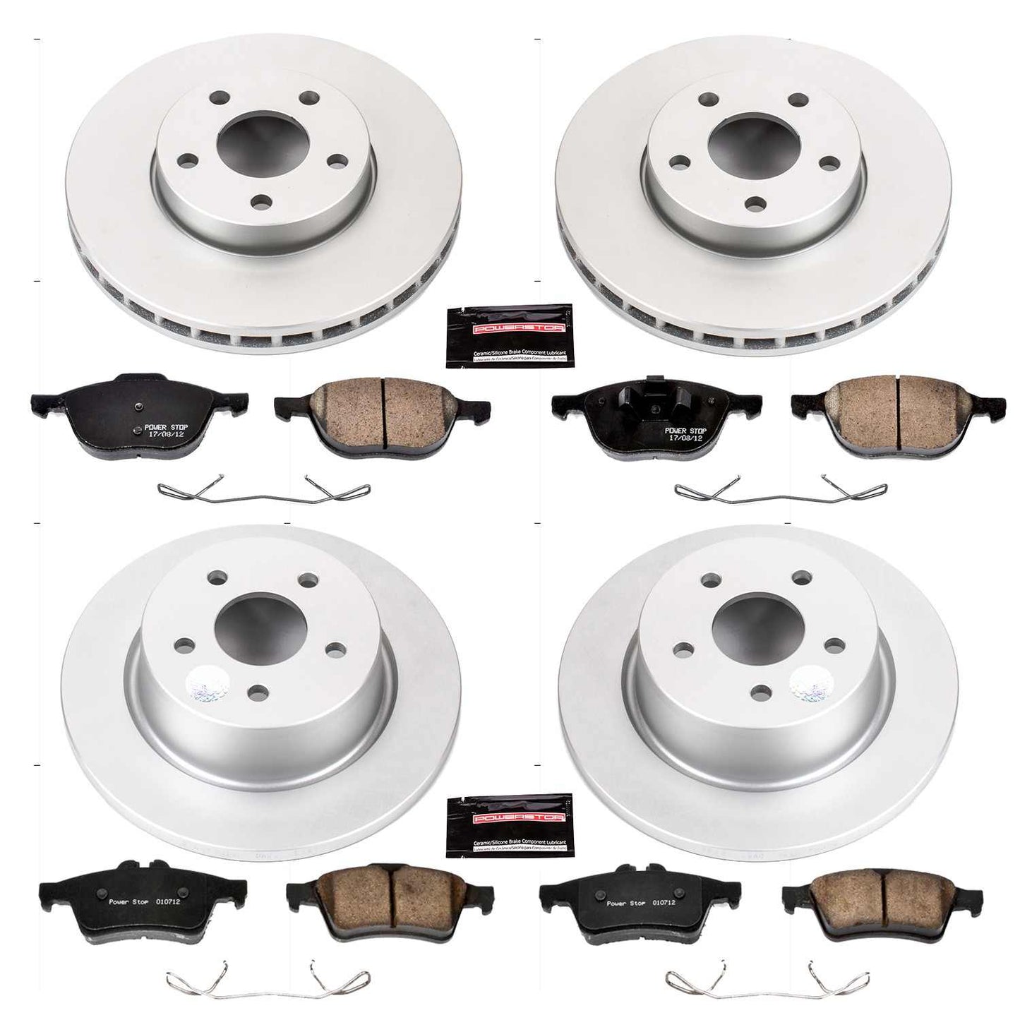 PowerStop Power Stop 13-18 Ford C-Max Front & Rear Z17 Evolution Geomet Coated Brake Kit CRK6397