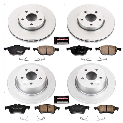 PowerStop Power Stop 13-18 Ford C-Max Front & Rear Z17 Evolution Geomet Coated Brake Kit CRK6397