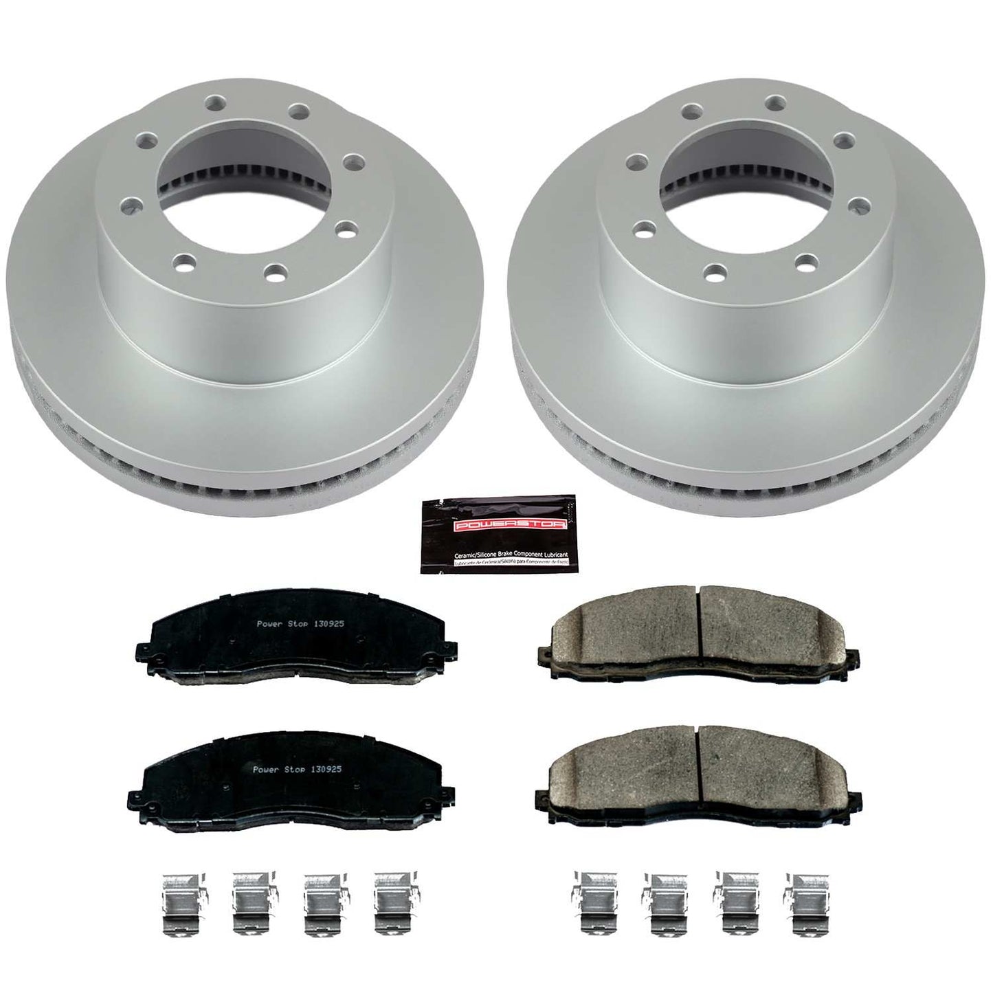 PowerStop Power Stop 13-19 Ford F-250 Super Duty Front Z17 Evolution Geomet Coated Brake Kit CRK6403
