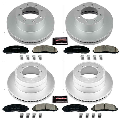 PowerStop Power Stop 13-19 Ford F-350 Super Duty Front & Rear Z17 Evolution Geomet Coated Brake Kit CRK6404