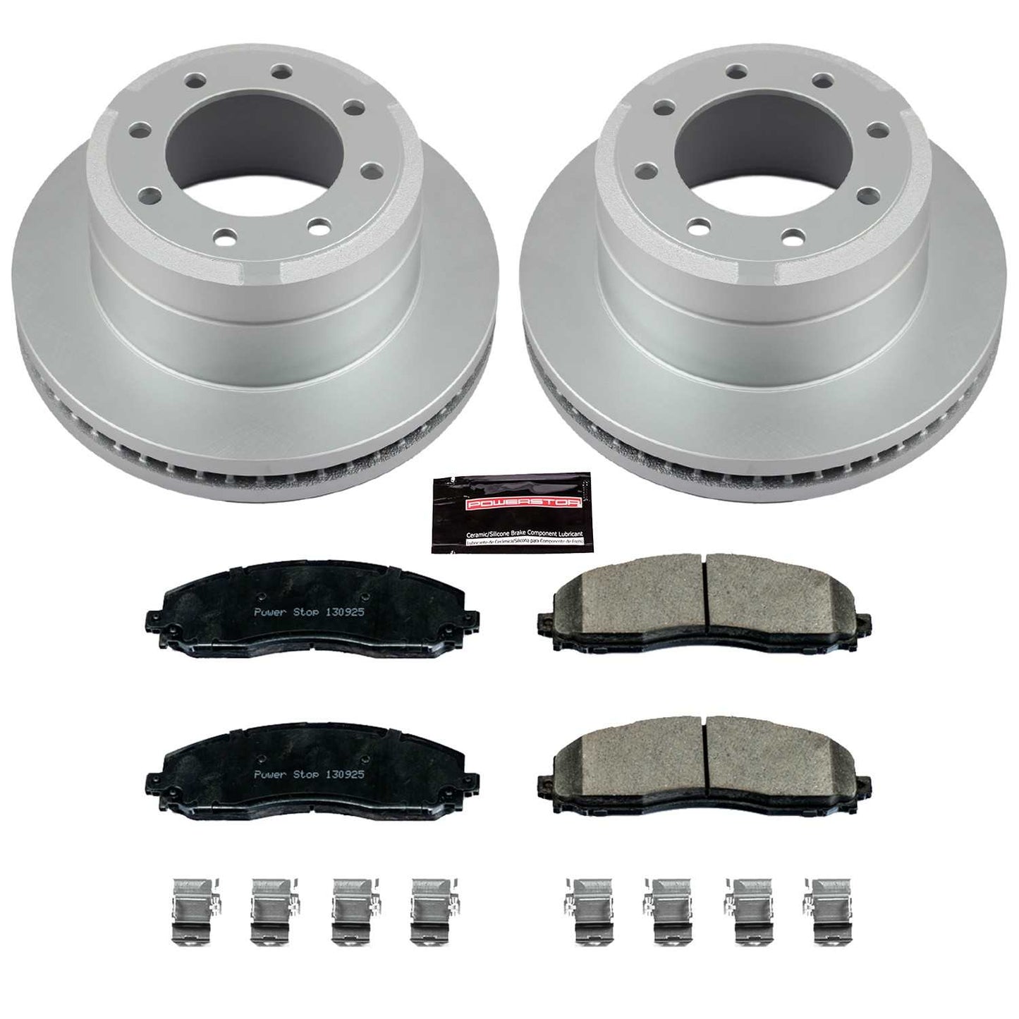 PowerStop Power Stop 12-19 Ford F-250 Super Duty Rear Z17 Evolution Geomet Coated Brake Kit CRK6407