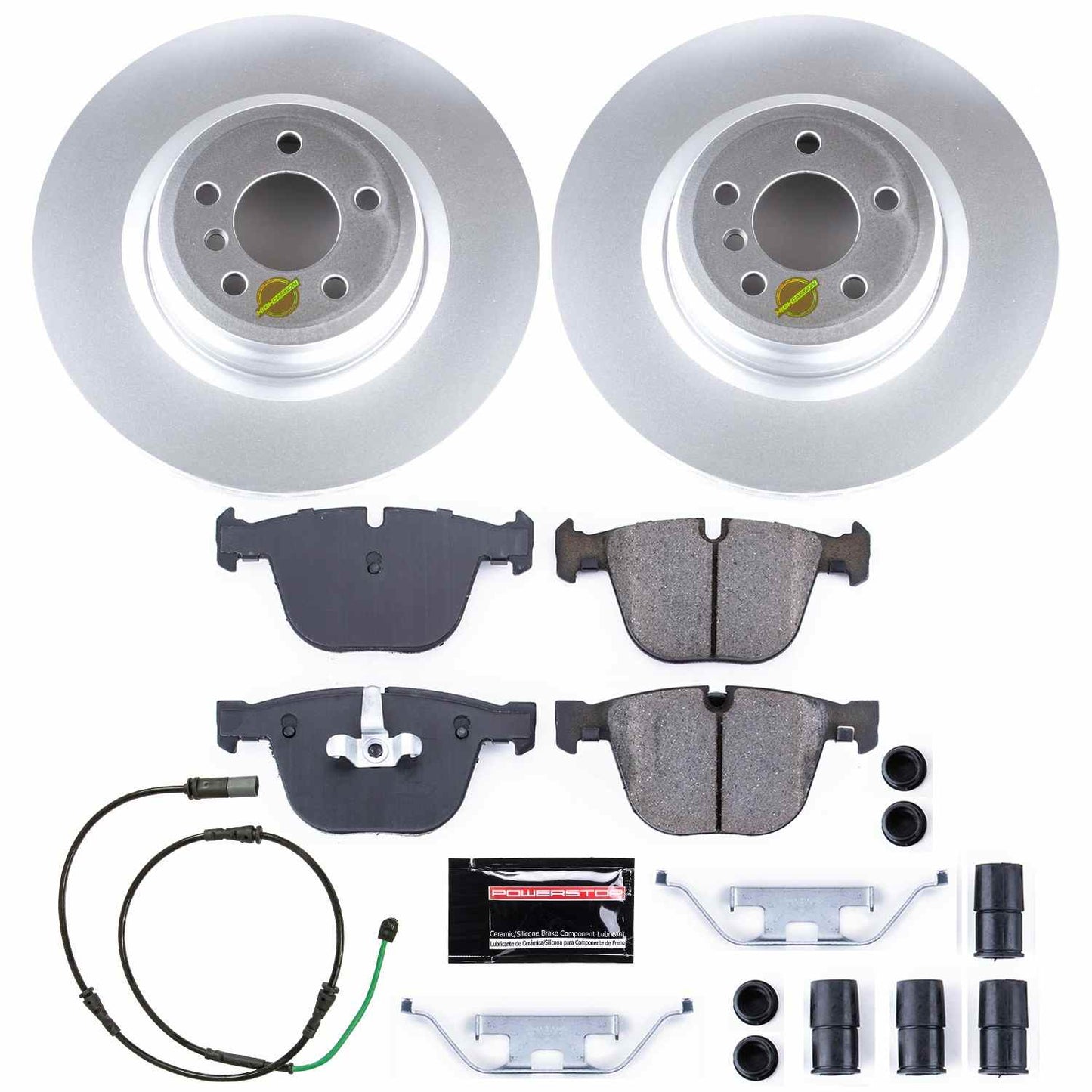 PowerStop Power Stop 10-15 BMW 550i GT Rear Z23 Evolution Sport Coated Brake Kit CRK6416