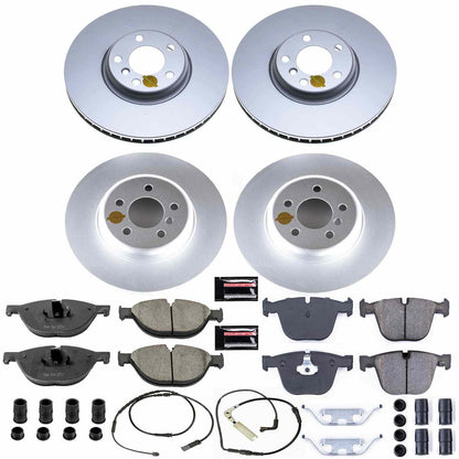 PowerStop Power Stop 11-15 BMW 740i Front & Rear Z23 Evolution Sport Coated Brake Kit CRK6421