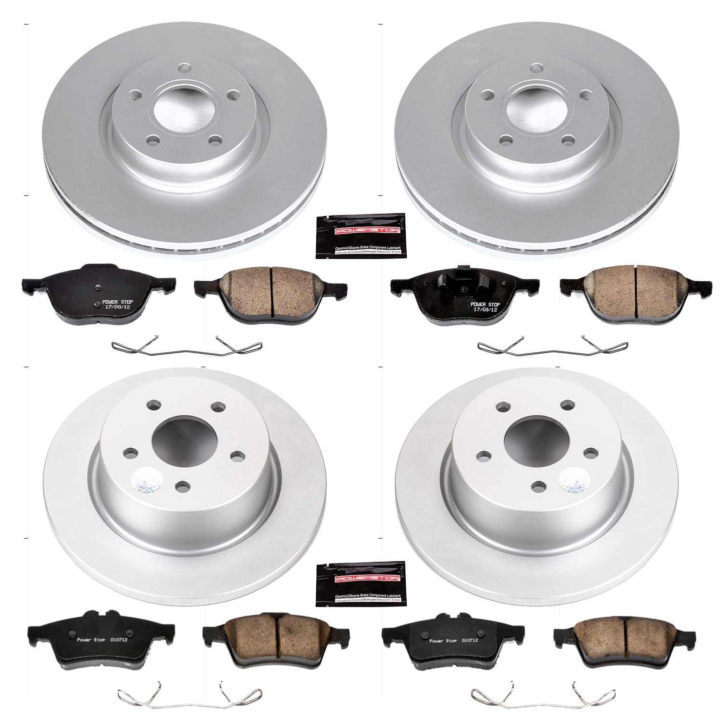 PowerStop Power Stop 13-17 Ford C-Max Front & Rear Z23 Evolution Sport Coated Brake Kit CRK6477
