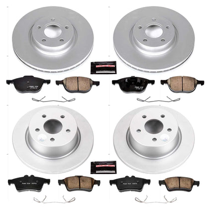 PowerStop Power Stop 13-17 Ford C-Max Front & Rear Z23 Evolution Sport Coated Brake Kit CRK6477