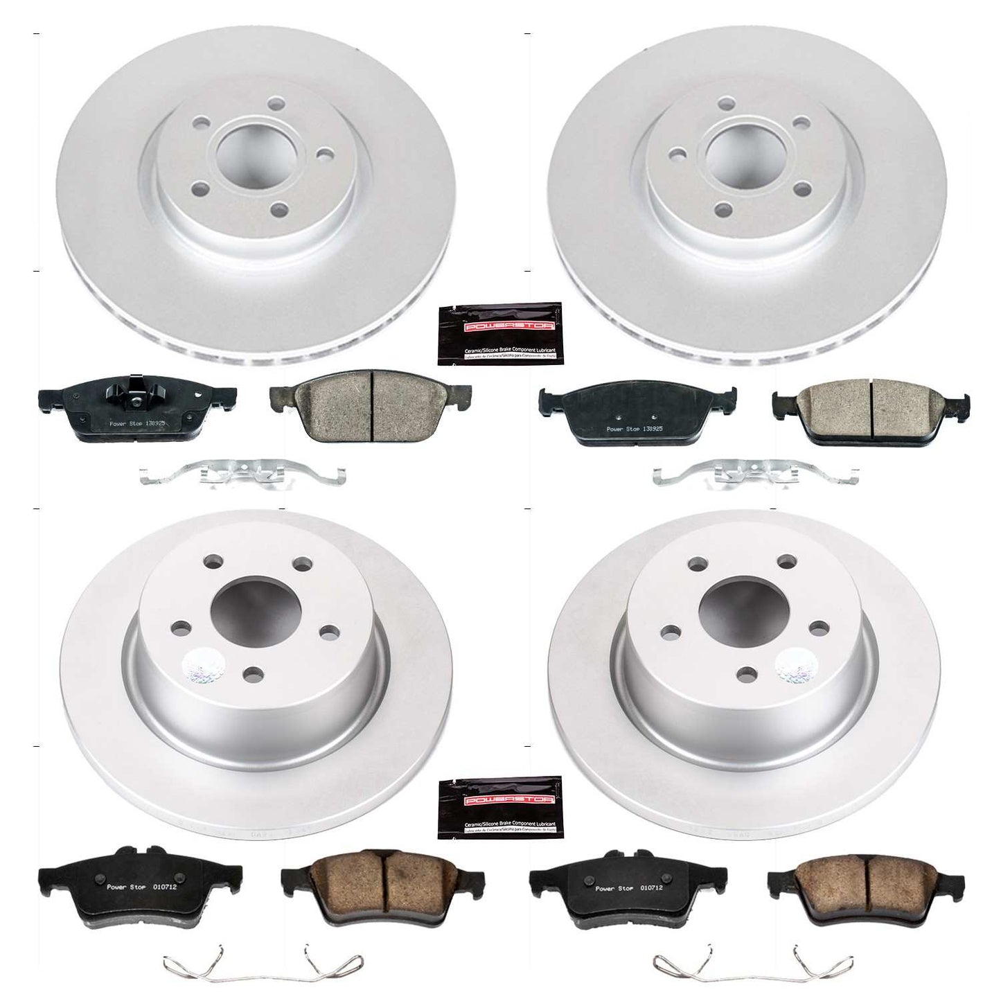 PowerStop Power Stop 13-16 Ford Escape Front & Rear Z23 Evolution Sport Coated Brake Kit CRK6478