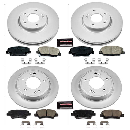 PowerStop Power Stop 13-15 Hyundai Veloster Front & Rear Z17 Evolution Geomet Coated Brake Kit CRK6485