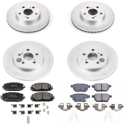 PowerStop Power Stop 11-17 Lexus CT200h Front & Rear Z17 Evolution Geomet Coated Brake Kit CRK6487