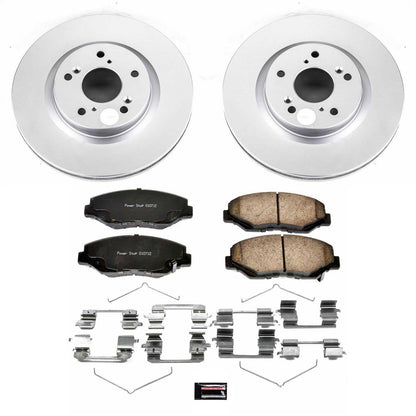 PowerStop Power Stop 12-16 Honda CR-V Front Z17 Evolution Geomet Coated Brake Kit CRK6488