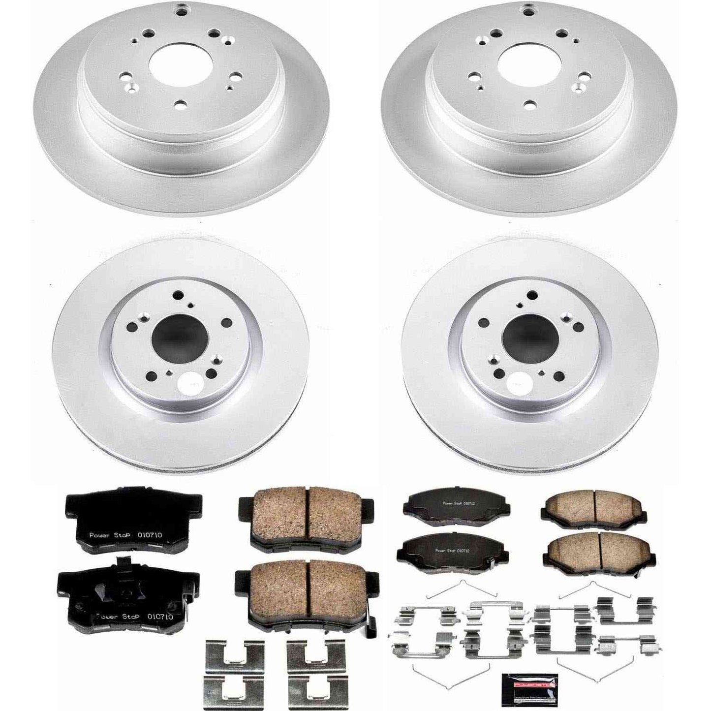 PowerStop Power Stop 12-16 Honda CR-V Front & Rear Z17 Evolution Geomet Coated Brake Kit CRK6489