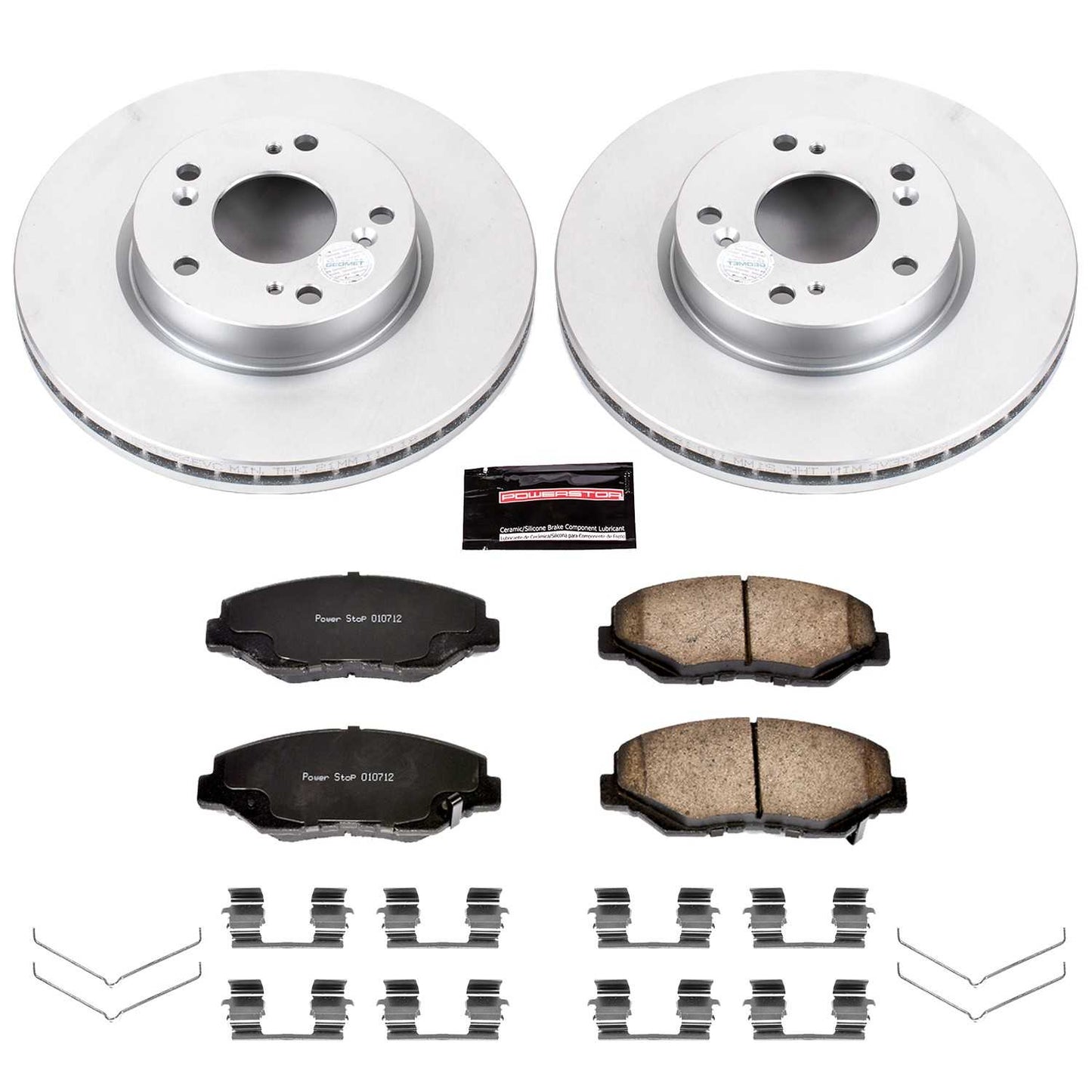 PowerStop Power Stop 2013 Acura ILX Front Z17 Evolution Geomet Coated Brake Kit CRK6490