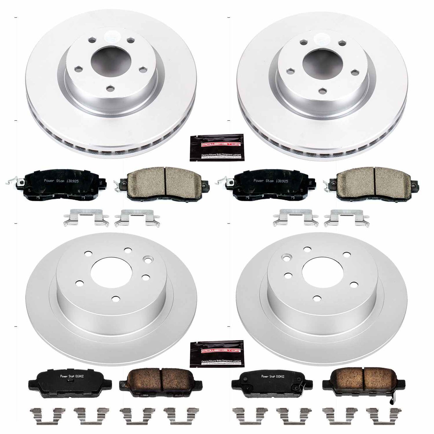 PowerStop Power Stop 13-18 Nissan Altima Front & Rear Z17 Evolution Geomet Coated Brake Kit CRK6495