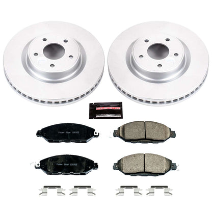 PowerStop Power Stop 2013 Infiniti JX35 Front Z17 Evolution Geomet Coated Brake Kit CRK6496