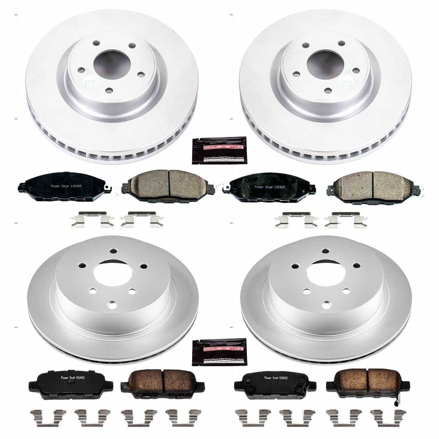 PowerStop Power Stop 2013 Infiniti JX35 Front & Rear Z17 Evolution Geomet Coated Brake Kit CRK6497