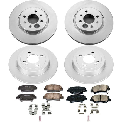 PowerStop Power Stop 12-18 Kia Rio Front & Rear Z17 Evolution Geomet Coated Brake Kit CRK6500