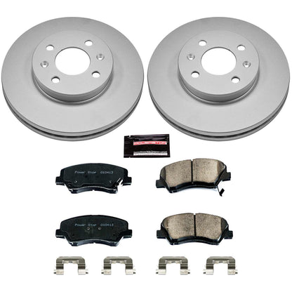 PowerStop Power Stop 12-18 Hyundai Accent Front Z17 Evolution Geomet Coated Brake Kit CRK6508