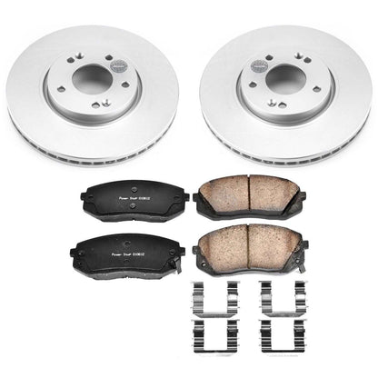 PowerStop Power Stop 12-16 Kia Sportage Front Z17 Evolution Geomet Coated Brake Kit CRK6510