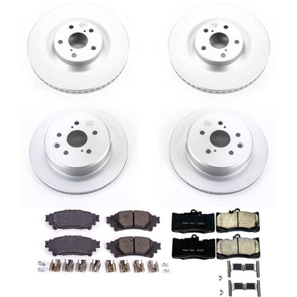 PowerStop Power Stop 13-19 Lexus GS350 Front & Rear Z17 Evolution Geomet Coated Brake Kit CRK6513