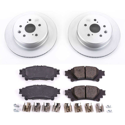 PowerStop Power Stop 13-19 Lexus GS350 Rear Z17 Evolution Geomet Coated Brake Kit CRK6514