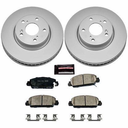 PowerStop Power Stop 13-19 Honda Accord Front Z17 Evolution Geomet Coated Brake Kit CRK6515