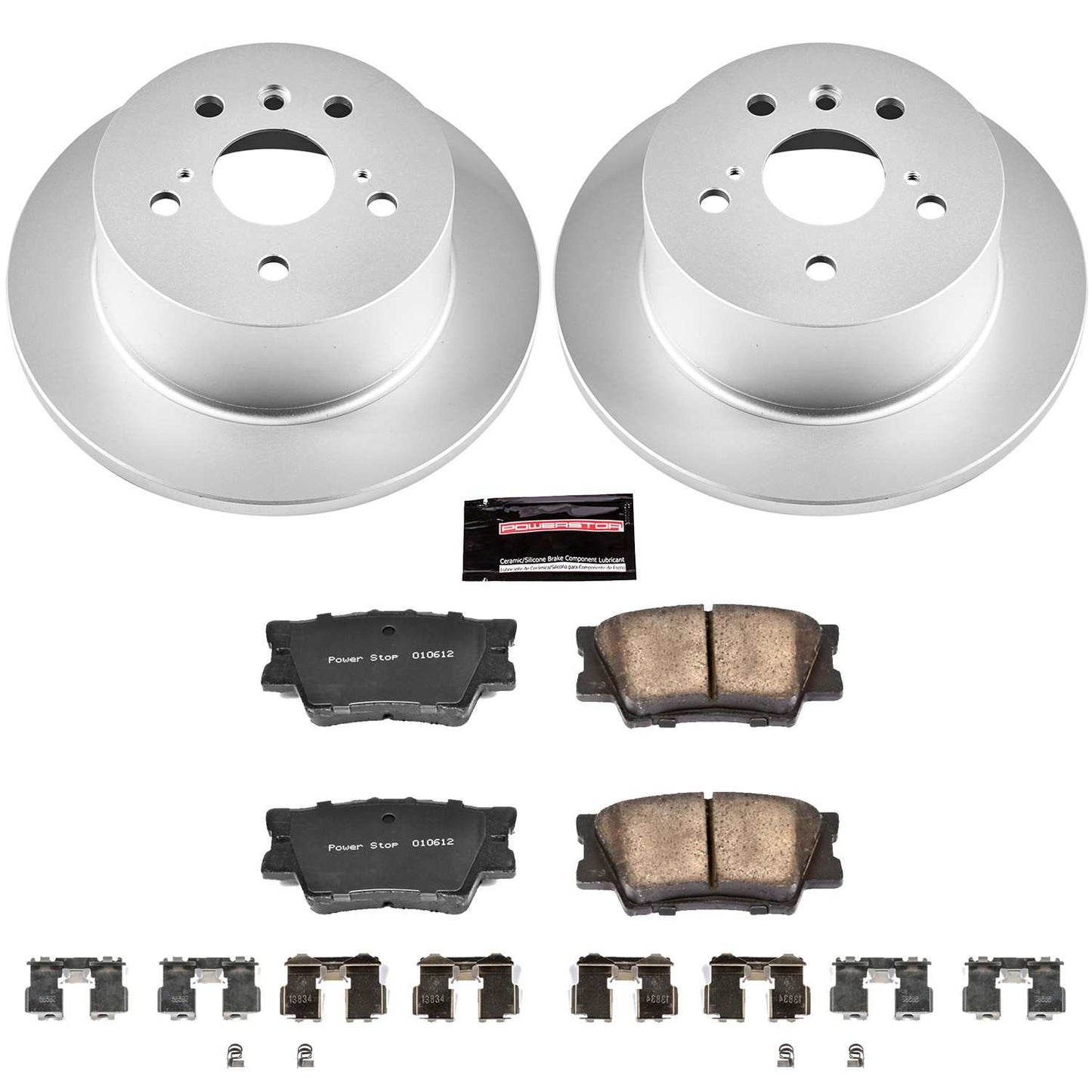PowerStop Power Stop 13-18 Lexus ES300h Rear Z17 Evolution Geomet Coated Brake Kit CRK6520