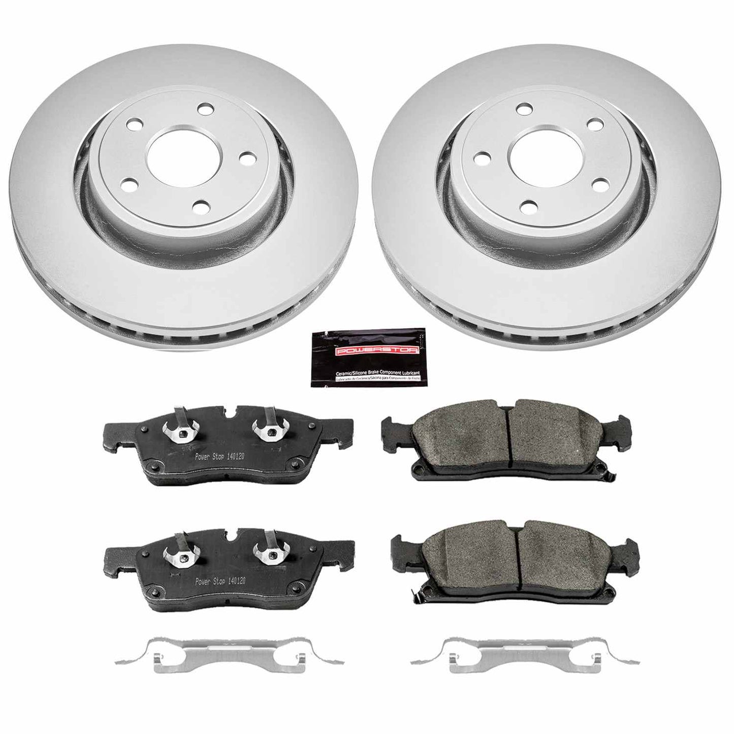 PowerStop Power Stop 13-16 Dodge Durango Front Z17 Evolution Geomet Coated Brake Kit CRK6536
