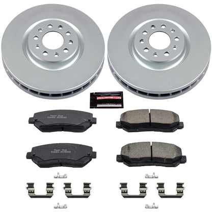 PowerStop Power Stop 15-17 Chrysler 200 Front Z17 Evolution Geomet Coated Brake Kit CRK6538