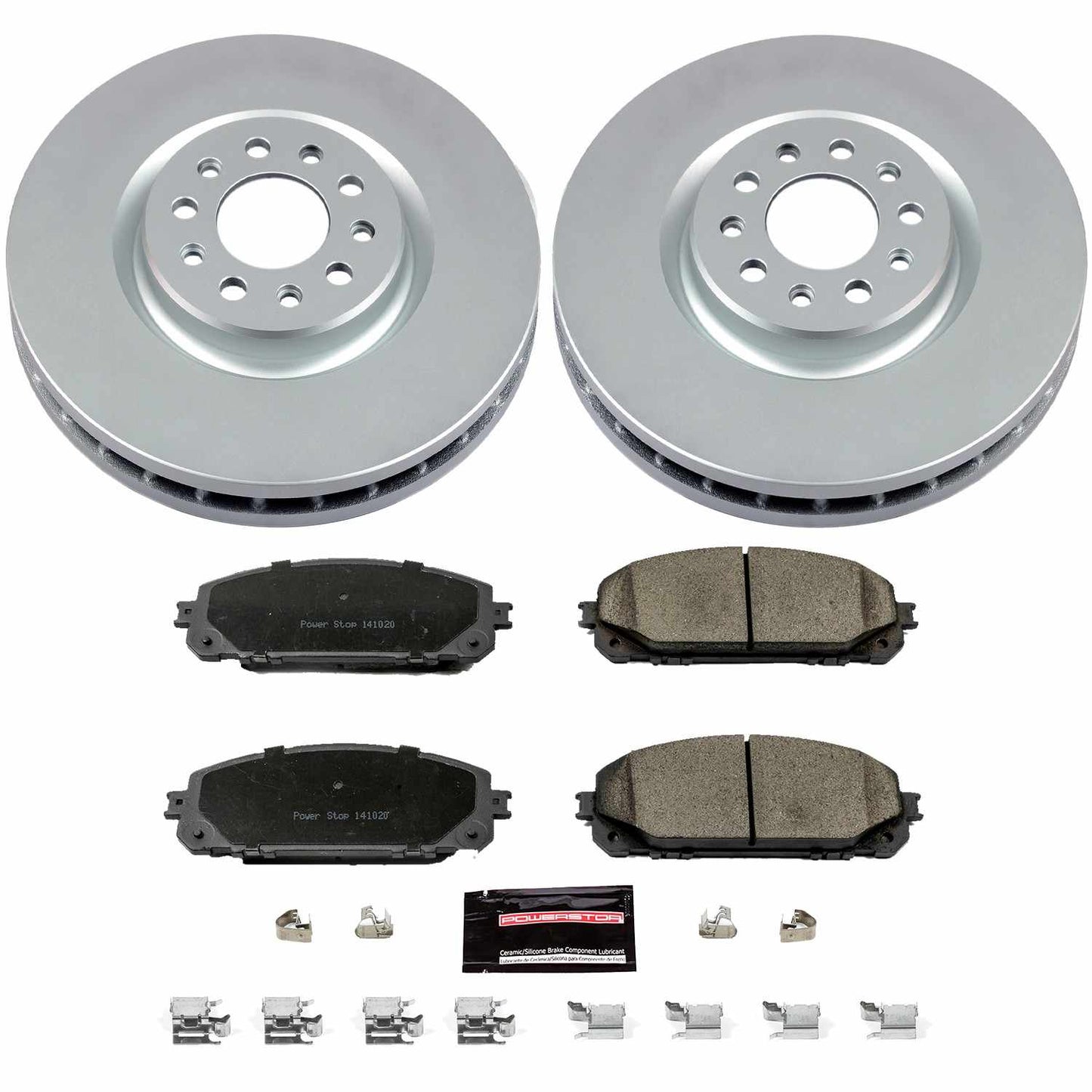 PowerStop Power Stop 14-16 Jeep Cherokee Front Z17 Evolution Geomet Coated Brake Kit CRK6540