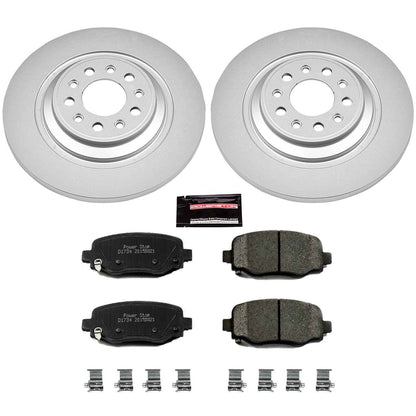 PowerStop Power Stop 14-19 Jeep Cherokee Rear Z17 Evolution Geomet Coated Brake Kit CRK6542