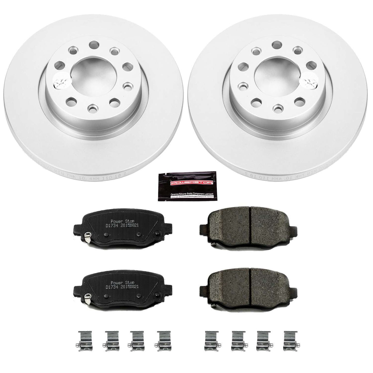 PowerStop Power Stop 15-17 Chrysler 200 Rear Z17 Evolution Geomet Coated Brake Kit CRK6543