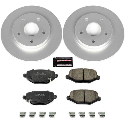PowerStop Power Stop 12-16 Chrysler Town & Country Rear Z17 Evolution Geomet Coated Brake Kit CRK6544