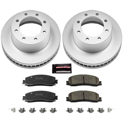 PowerStop Power Stop 2012 Ford F-250 Super Duty Front Z17 Evolution Geomet Coated Brake Kit CRK6545