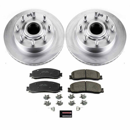 PowerStop Power Stop 2012 Ford F-250 Super Duty Front Z17 Evolution Geomet Coated Brake Kit CRK6550