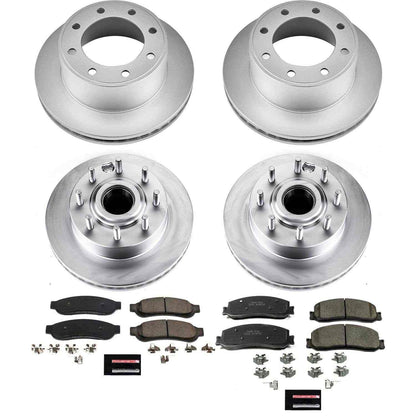 PowerStop Power Stop 2012 Ford F-250 Super Duty Front & Rear Z17 Evolution Geomet Coated Brake Kit CRK6551