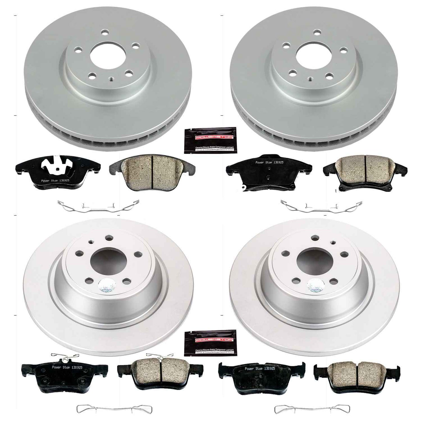 PowerStop Power Stop 13-19 Ford Fusion Front & Rear Z17 Evolution Geomet Coated Brake Kit CRK6556