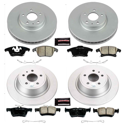 PowerStop Power Stop 13-19 Ford Fusion Front & Rear Z17 Evolution Geomet Coated Brake Kit CRK6556
