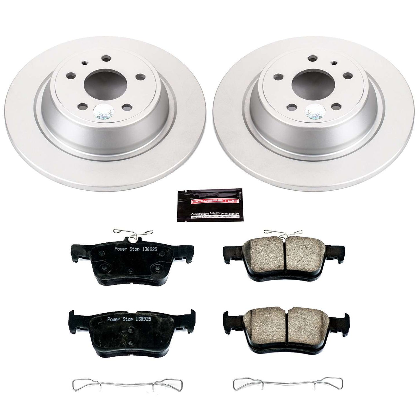 PowerStop Power Stop 13-19 Ford Fusion Rear Z17 Evolution Geomet Coated Brake Kit CRK6559