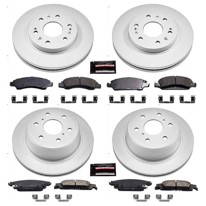 PowerStop Power Stop 15-19 Cadillac Escalade Front & Rear Z17 Evolution Geomet Coated Brake Kit CRK6560