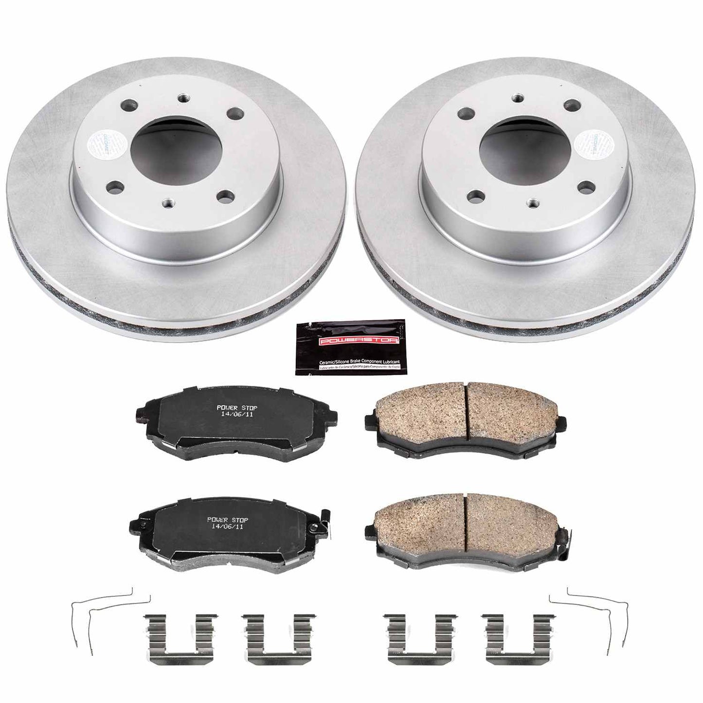 PowerStop Power Stop 91-96 Infiniti G20 Front Z17 Evolution Geomet Coated Brake Kit CRK656