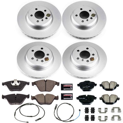 PowerStop Power Stop 2011 BMW 535i xDrive Front & Rear Z23 Evolution Sport Coated Brake Kit CRK6582