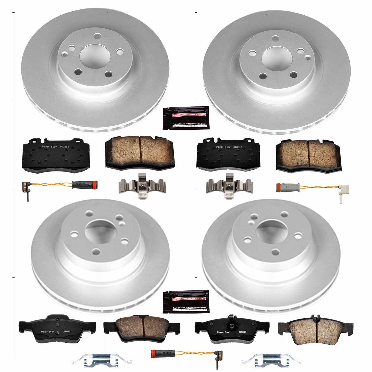 PowerStop Power Stop 2006 Mercedes-Benz CLS500 Front & Rear Z23 Evolution Sport Coated Brake Kit CRK6598