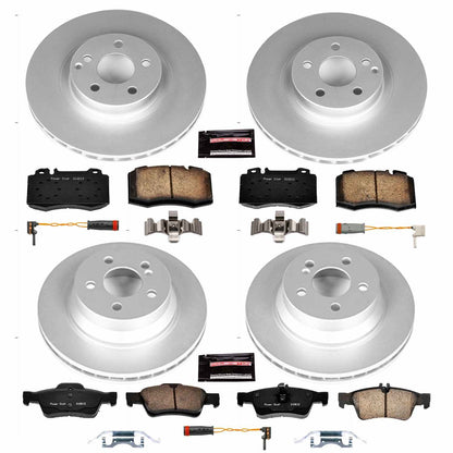 PowerStop Power Stop 2006 Mercedes-Benz CLS500 Front & Rear Z23 Evolution Sport Coated Brake Kit CRK6598
